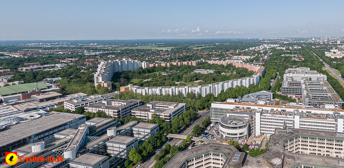 07.06.2023 - Neuperlachs neue Mitte mit PEP, Perlach Plaza, Share, Allianzversicherung und Wohnring